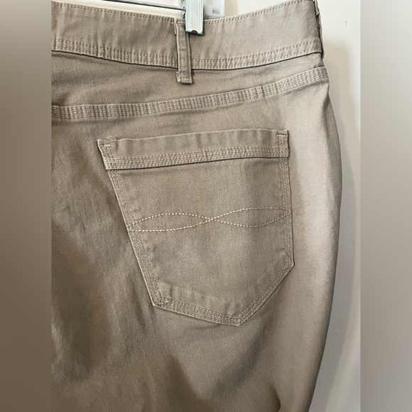 Lee Riders Tan Khaki Cotton Spandex Blend Pants Women’s Size 22W - Picture 2 of 16